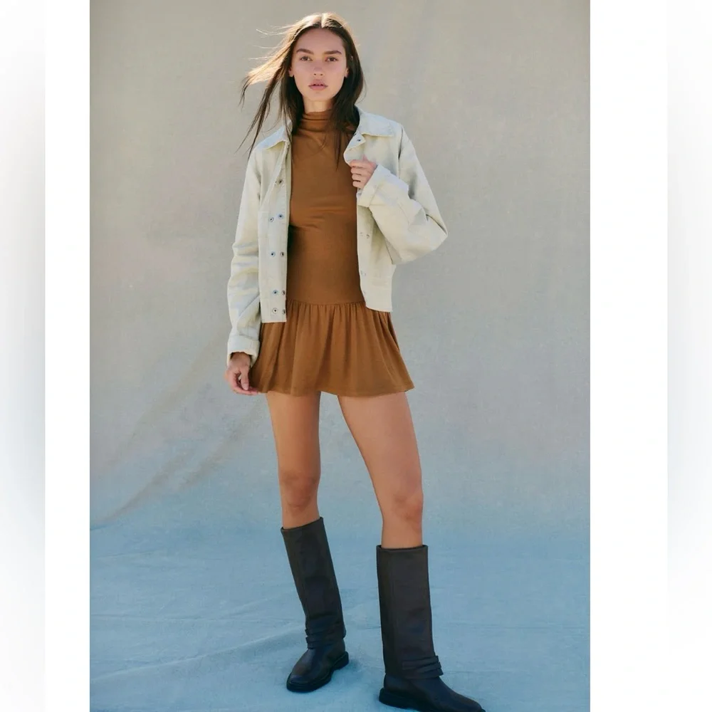 NWT Free People Good Feels Drop-Waist Mini Dress - Picture 4 of 5